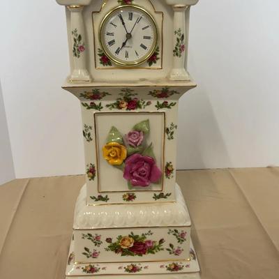 Royal Albert Old Country Roses Grandfather Clock