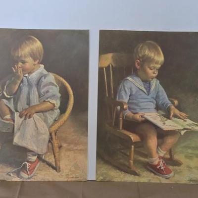 A Vintage Art Prints  Gretchen" And "Gary". James Ingwersen