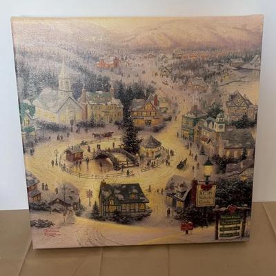 Canvas Print Of The Painting “St Nicholas Circle” By Thomas Kinkade