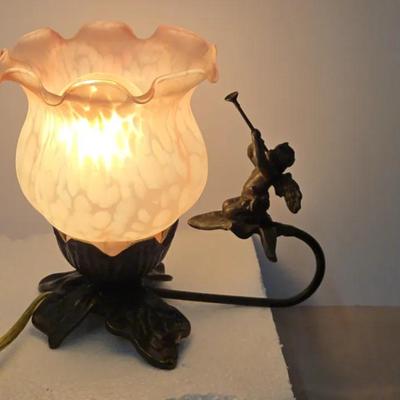 Vintage Real Brass Accent Lamp