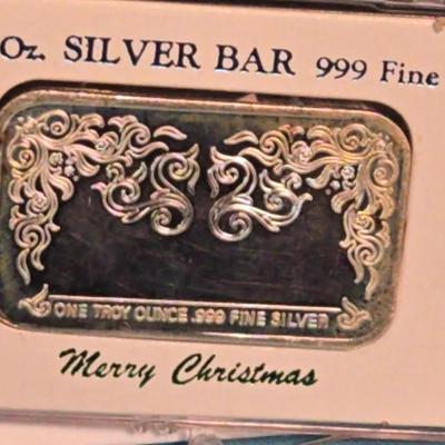 Greetings of the Season.Silver Bar Collectible