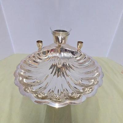 F.B. Rogers Vintage Silver-plated Clam Shell Dish