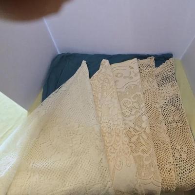 Lot of  5 Lace Tablecloths