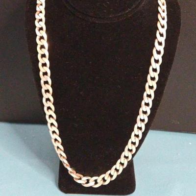 925 Men's Italian Silver Heavy Chain Necklace