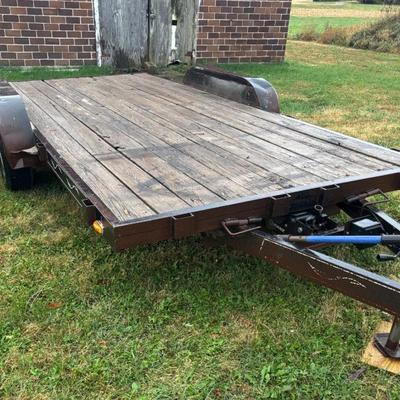 Sale Photo Thumbnail #3: 18 Ft. Flatbed Trailer