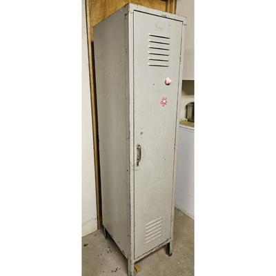  Authentic High School Gym Metal Locker, Full Size, Free Standing