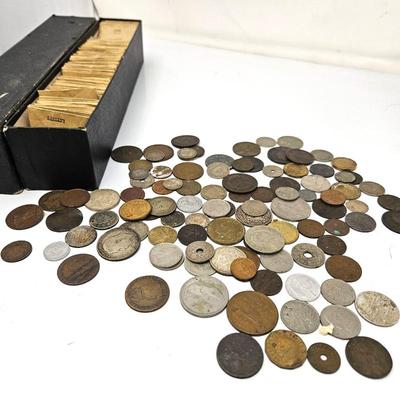 Large Lot of Foreign Coins from Around the World