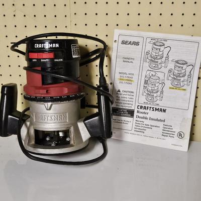 Craftsman Router 315.175040 Double Insulated w/ Manual Sears Vintage Power Tool