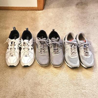 Lot of 3 Men’s Sneakers – New Balance 608 & 880v10, Skechers Memory Foam – Size 10.5–11