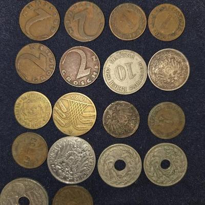 18 Coins German And Austrian Coin Lot