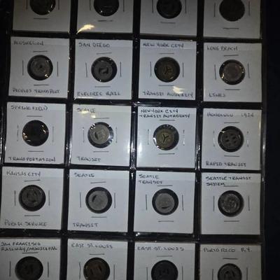 Transit Coin Tokens Mixed Lot