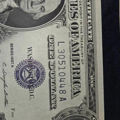 3 CRISP Sequential 1957 Series A $1 Silver Certificates Feel Uncirculated 