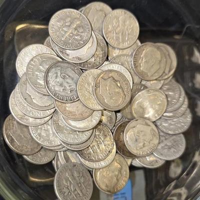 10 Ozt SILVER 1964 And Older Dimes