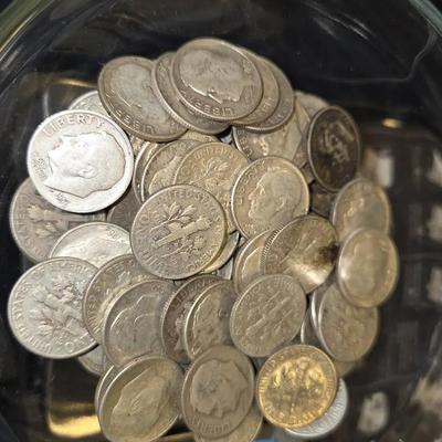 10 Ozt SILVER 1964 And Older Dimes
