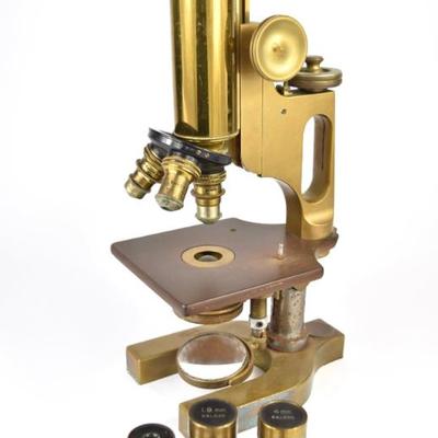 Solid Brass Microscope