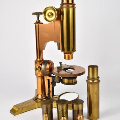 Solid Brass Microscope
