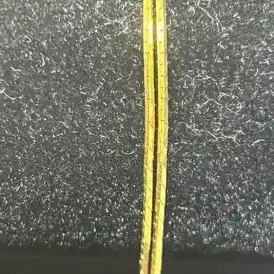 Double Chain Bracelet Marked 14K Splidel