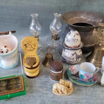 Vintage Collectibles And Souvenirs Including 1950's Perfume Nips 