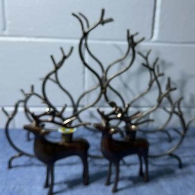 Brass Reindeer Decor