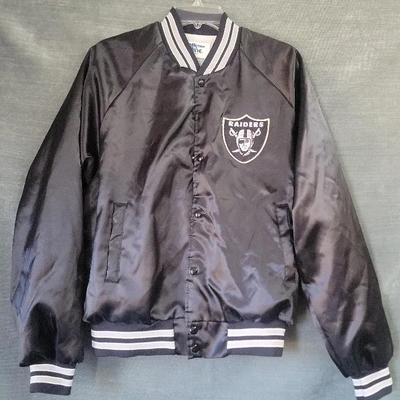 Vintage 1990s Los Angeles Raiders Chalkline Satin Jacket