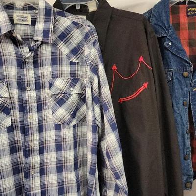 Men's Vintage Western Wear Featuring Wrangler 