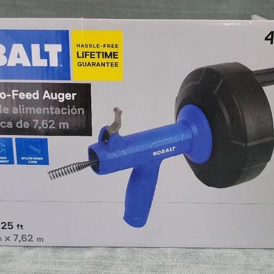 Kobalt 25-ft Auto Feed Auger New In Opened Box