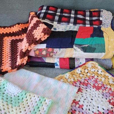 Handmade Quilts And Crocheted Items