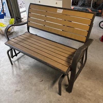 Sale Photo Thumbnail #59: Glider iron bench $75