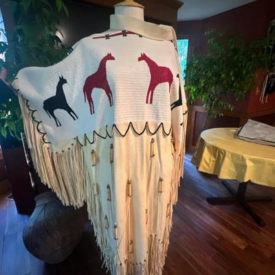Native American buckskin dress with beads (never worn - new with tag)