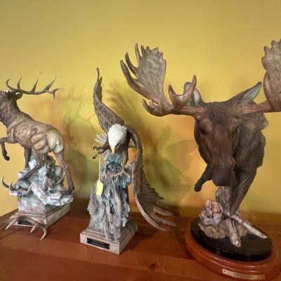 Wildlife sculptures