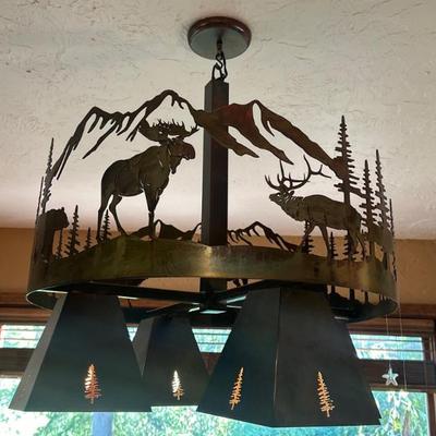 Metal art - ceiling light fixtures`