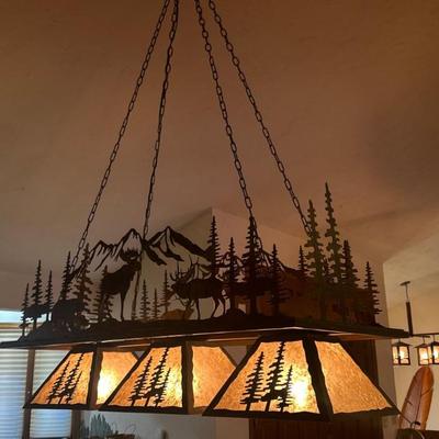 Metal art - ceiling light fixtures