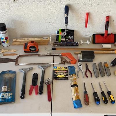 Hand Tools & Painting Supplies - Screwdrivers, Paint Rollers, Hand Saws