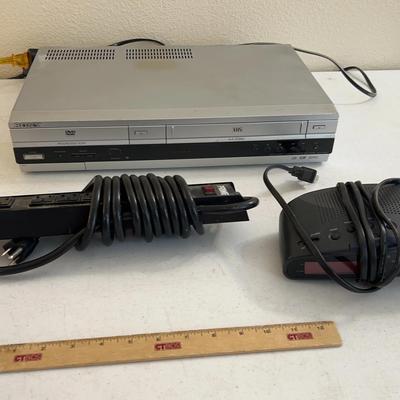 Sony SLV-D261P DVD/VHS Player, PRIME Surge Protector & RadioShack Alarm Clock