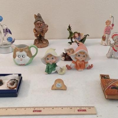 Collectibles -Homco, Nippon, Geode, Tiny Clock, Boyds Bears++