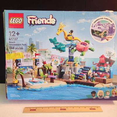 Lego Friends Beach Amusement Park 1348pc Set, Put Together Once