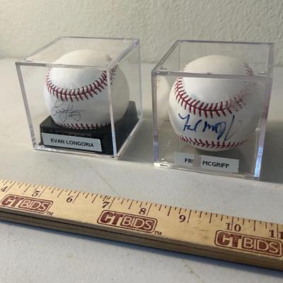 Tampa Bay Ray’s Signed Baseballs - Longoria, Mcgriff