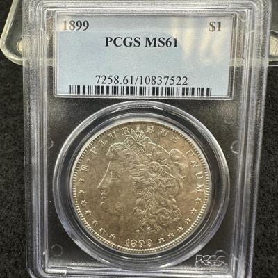 1899 Morgan Dollar…PCGS MS61