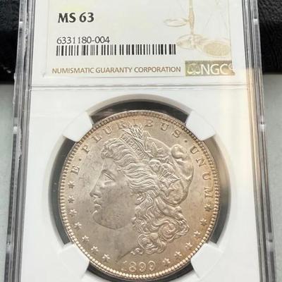 1899 Morgan Dollar NGC MS63