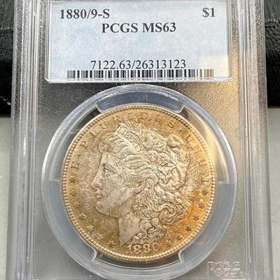 1880/9-S Morgan Dollar PCGS MS63