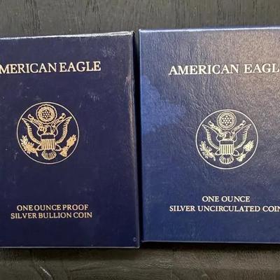 2008 Uncirculated And Proof Silver Eagles 