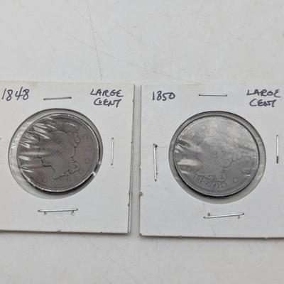 1848 & 1850 Large Cents