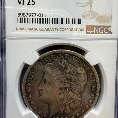 1880-CC Morgan Dollar, NGC VF25