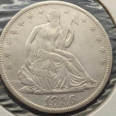 1856-O Seated Liberty Half Dollar