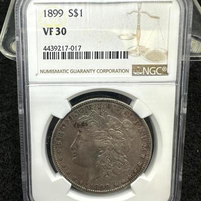1899 Morgan Dollar, NGC VF 30