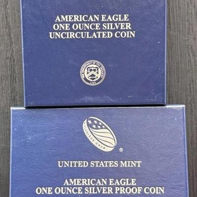 2014 Uncirculated And Proof Silver Eagles 