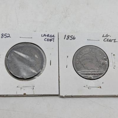 1852 & 1856 Large Cents