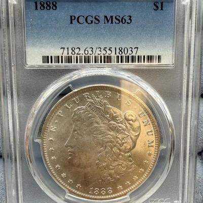 1888 Morgan Dollar PCGS MS63