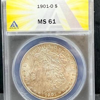 1901-O Morgan Dollar ANACS MS61