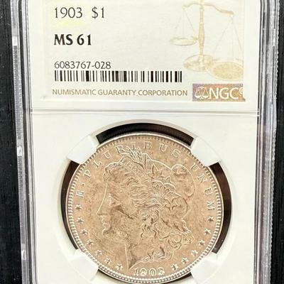 1903 Morgan Dollar NGC MS61